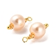 Colgantes de perlas de imitación de plástico abs KK-M266-37G-01-2