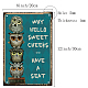 CREATCABIN Why Hello Sweet Cheeks Metal Tin Sign Owl Iron Sign Posters Art Print Retro Vintage Waterproof for Bathroom Kitchen Wall Home Cafe Bar Pub Gift Halloween Christmas Plaque Decor 8x12Inch AJEW-WH0157-557-2