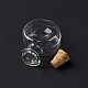 Botellas de vidrio en miniatura planas y redondas GLAA-H019-05A-4