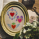 FINGERINSPIRE Regal Hearts Stencil 11.8x11.8 inch Love Heart Drawing Painting Stencil Plastic Bows Diamonds Wings Grass Pattern Stencil Large Reusable Template for Painting Valentine's Day Home Decor DIY-WH0391-0068-6