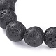 Natürliche Lava Rock Perlen Stretch Armbänder BJEW-G623-02-10mm-2