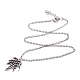 In lega di zinco di foglie di cocco set di gioielli SJEW-BB16592-6