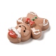 Cabujones de resina opaca con tema navideño RESI-E043-01I-3
