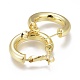 Brass Hoop Earrings EJEW-I250-01C-2