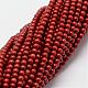 Natürliche rote Jaspis Perlen Stränge G-N0221-01-2mm-1