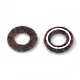 Faux Mink Fur Covered Linking Rings WOVE-N009-08B-2