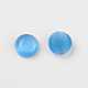 Rondes mixte demi de couleur perles oeil de chat cabochons X-CE040-6-M-2