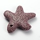 Synthetic Lava Rock Big Starfish/Sea Stars Pendants G-O025-05A-2