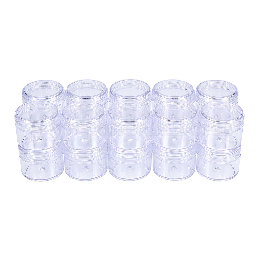 Shop BENECREAT 20 Pack 30ml Empty Clear Plastic Bead Storage Container