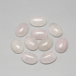 Cabochons de quartz rose naturel, ovale, 18x13x5mm