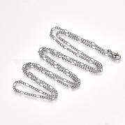 Изготовление колье из цепочки Figaro из латуни MAK-T006-03B
