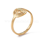 Ионное покрытие (ip) 201 вихревое регулируемое кольцо из нержавеющей стали для женщин RJEW-C045-07G