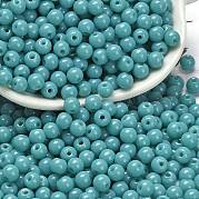 Непрозрачные цветные стеклянные бусины SEED-C001-02B-16