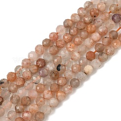 Натуральный Sunstone бисер пряди G-RM241221-C29