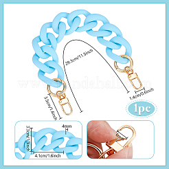 1 шт. непрозрачных акриловых витых цепных удлинителей для сумок&nbsp;PURS-PH0001-41A