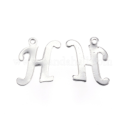 Подвески-буквы из нержавеющей стали 304&nbsp;STAS-F039-01H-P