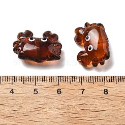 Perles de verre émaillées transparentes&nbsp;LAMP-V001-08H