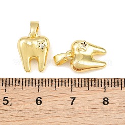 Breloques en laiton zircon cubique transparent&nbsp;CU-CBAA571-01G