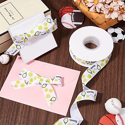 Лента из полиэстера в корсажу длиной 25 ярд с принтом в виде спортивного мяча OCOR-WH20002-03A-04