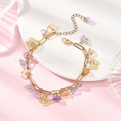 Браслеты с подвесками из нержавеющей стали 304&nbsp;BJEW-JB12824