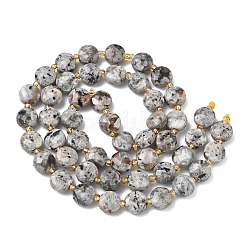 Нити из натуральных сиенитовых бусин&nbsp;G-K389-B86-01