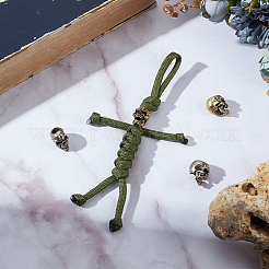 4 шт. 2-х цветные латунные европейские бусины KK-NB0004-05