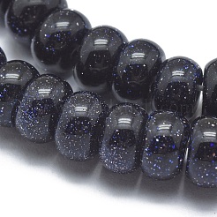 Синтетический синий авантюрин бисер нитей G-G793-19A-02