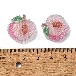 Cabochon decoden in resina epossidica trasparente con frutta&nbsp;CRES-I030-23G