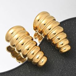 Серьги-гвоздики из нержавеющей стали 304&nbsp;LS-EJEW-M069-01G