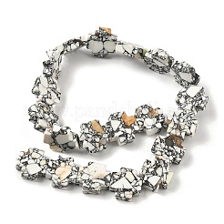 Окрашенные синтетические бирюзовые бусы нити G-M448-A01-03