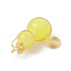 Pendentifs en perles de verre imitation jade&nbsp;PALLOY-JF02480