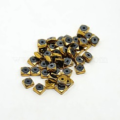 Electroplate non magnetici ematite sintetico fili di perline&nbsp;G-J224B-M