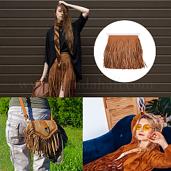 2 м отделка кружевом с кисточками из искусственной кожи&nbsp;SRIB-FH0001-05