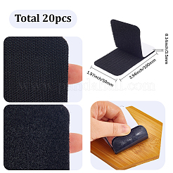 20 шт. самоклеящийся нейлон с полиэстеровыми липучками&nbsp;AJEW-SP0003-22B