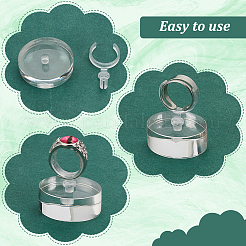 Прозрачная акриловая стойка для колец AJEW-WH0029-42