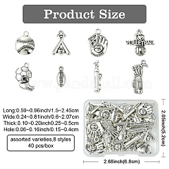 40шт 8 стиля подвески из сплава в тибетском стиле&nbsp;FIND-YW0005-67