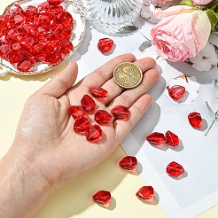 50 Stück transparente Sprühfarbe Glasperlen&nbsp;GLAA-YW0004-50A