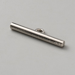 合金トグル留め金バー  プラチナ  7x30x3mm  穴：2.5mm&nbsp;FIND-WH20008-45P-1