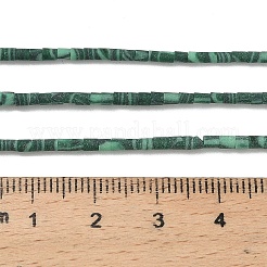 Окрашенные синтетические бирюзовые бусы нити G-P594-01B-07