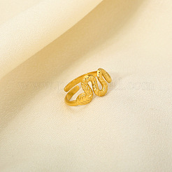 Роскошные открытые манжеты из нержавеющей стали 304 в форме змеи OI8579