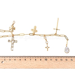 Halskette mit langem Quasten&nbsp;NJEW-G199-04G
