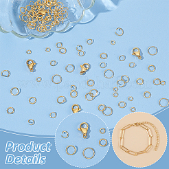 530 шт. 5 стиля открытых соединительных колец из нержавеющей стали 304 и 10 шт. карабинов&nbsp;STAS-WR0001-30A