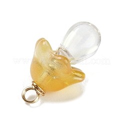 10шт прозрачные стеклянные подвески&nbsp;PALLOY-JF02944