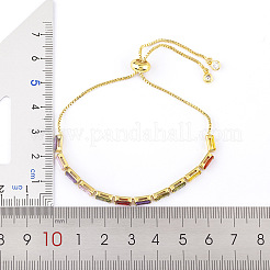 Латунь микро проложить кубический цирконий слайдер браслеты&nbsp;FS-WG49F5F-01