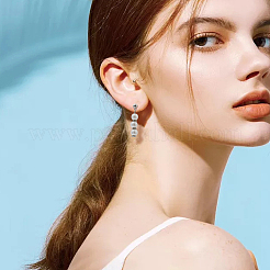 12 шт. 3 стиля сережек-гвоздиков с круглыми шариками из стерлингового серебра&nbsp;FIND-BBC0004-60