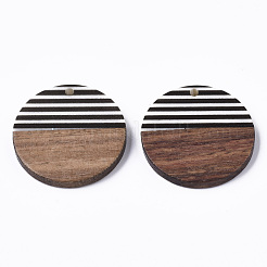 Подвески из смолы и ореха&nbsp;X-RESI-T035-11