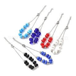 Браслеты-цепочки из нержавеющей стали 304 BJEW-Z123-01P