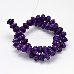 Окрашенные синтетические бирюзовые бусины&nbsp;G-M148-05-A