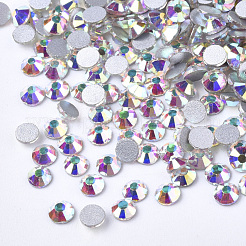 Cabochons de strass dos plat en verre&nbsp;RGLA-S002-16SS-15