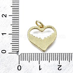 Латунные подвески в форме сердца KK-V010-33G
